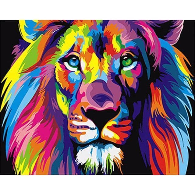 Create a Colorful Animal Masterpiece with DIY Canvas Painting Kit - Amazing & Creative