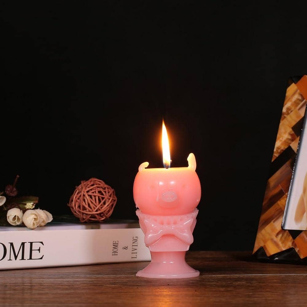 Creative Piggy Wick Candle - Delicate and Easy to Burn