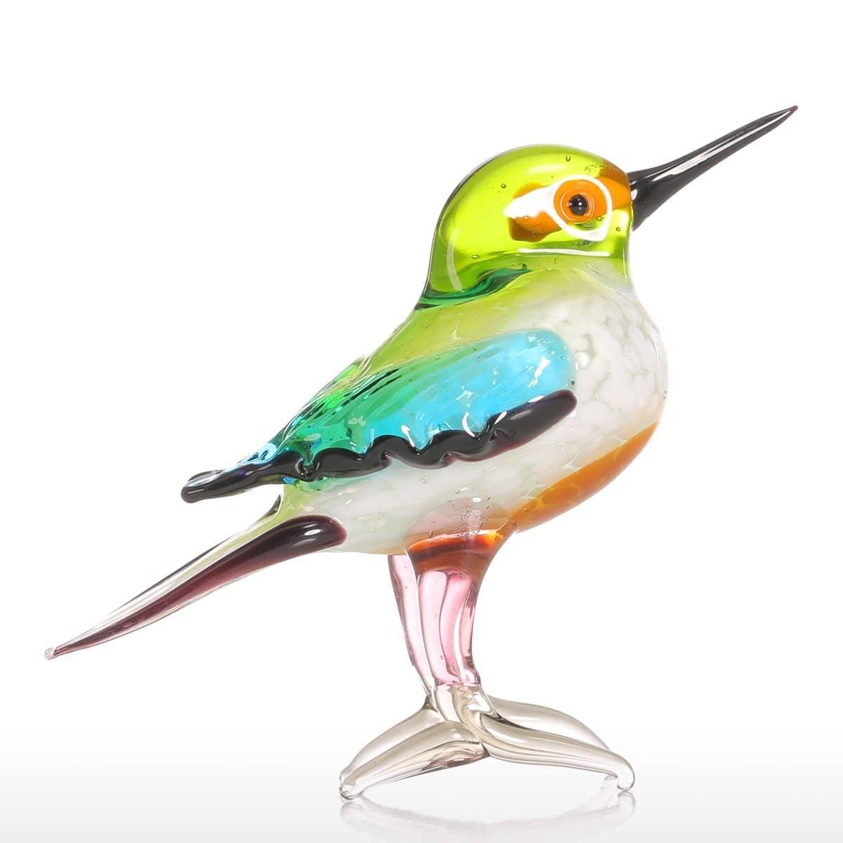 Delicate Miniature Bird Sculpture: Lifelike Details