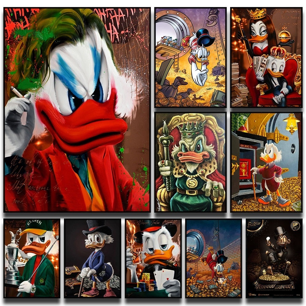 Disney's Donald Duck: Money-Loving Cartoon Star Poster