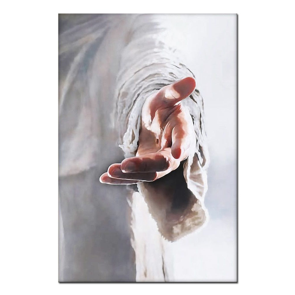 Divine Touch: Hand of God Jesus Christ Art