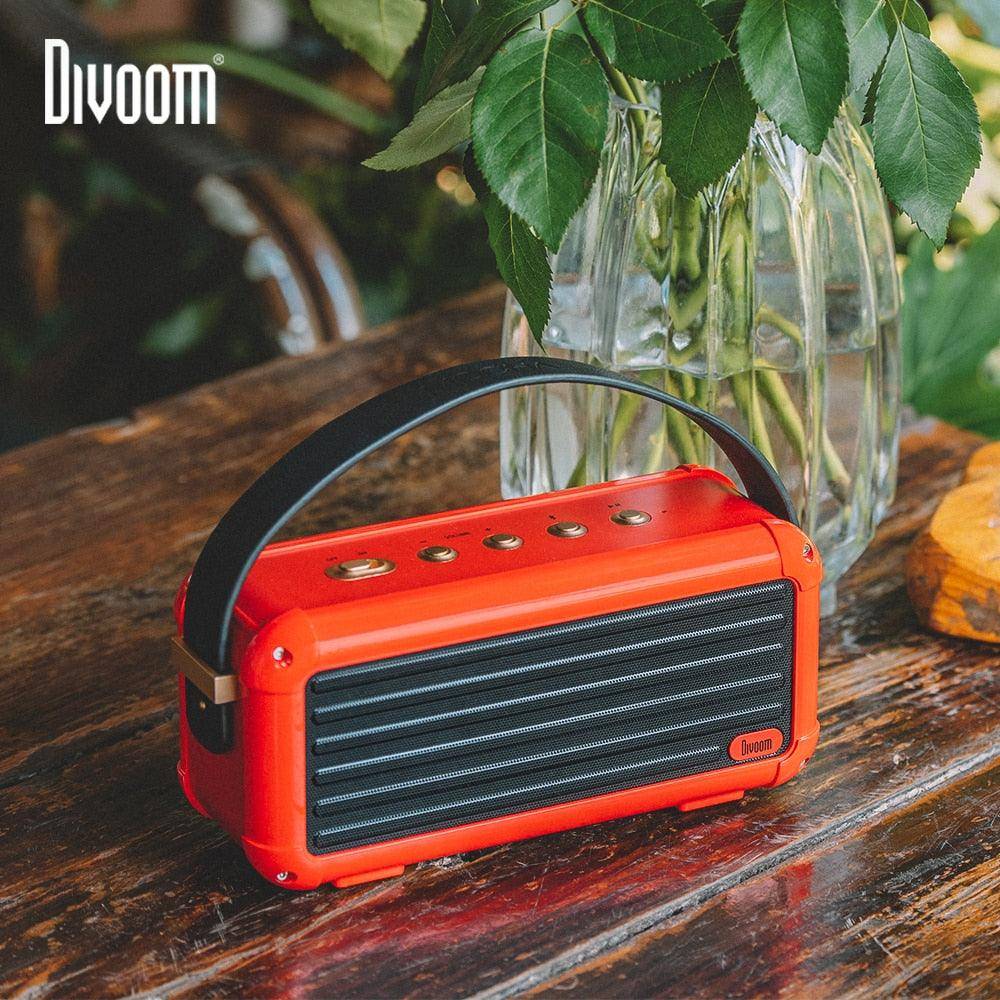Divoom Mocha Retro Bluetooth Speaker - Superior Audio with Vintage Flair
