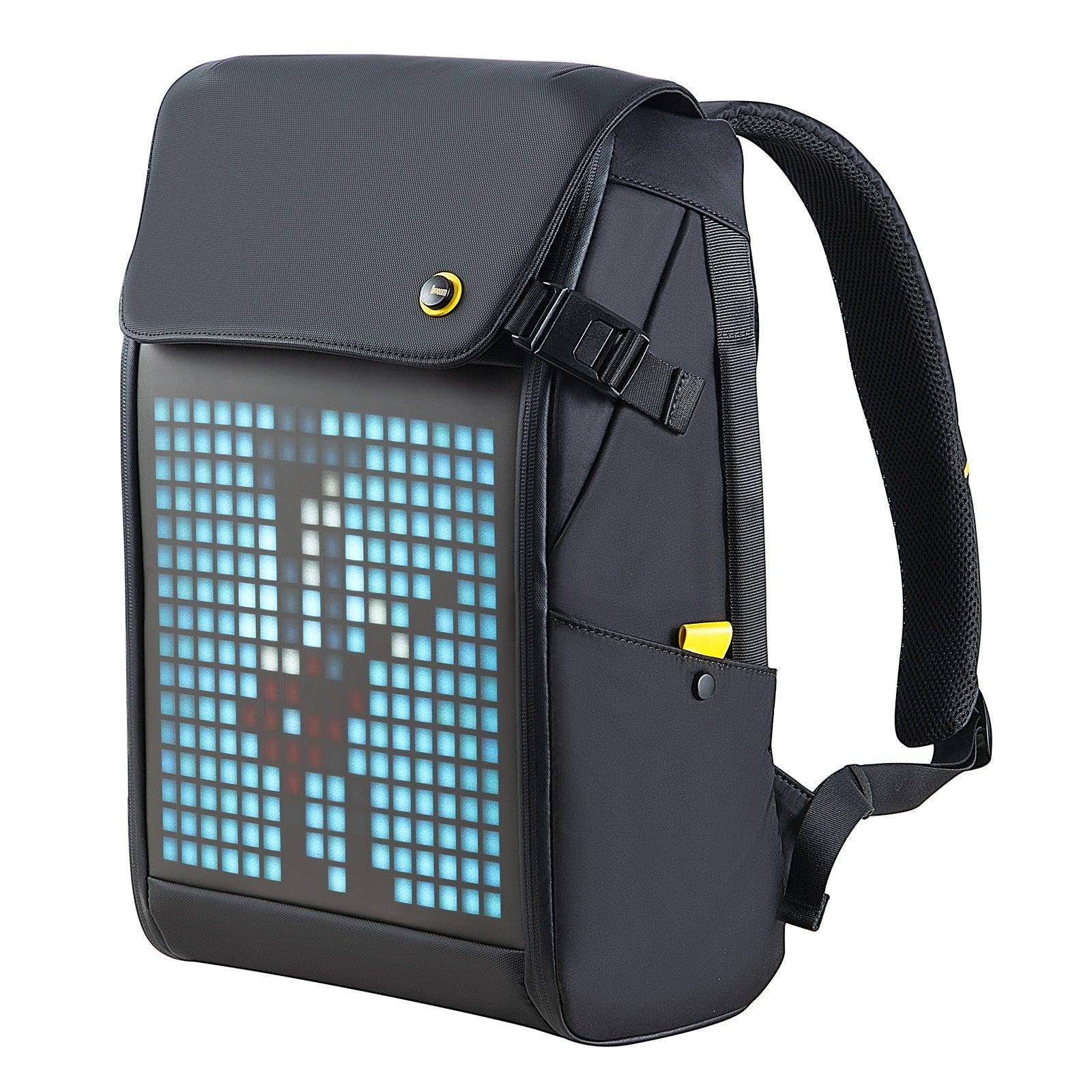 Divoom Pixoo M Waterproof Laptop Backpack - LED Screen and Pixel Art Decor
