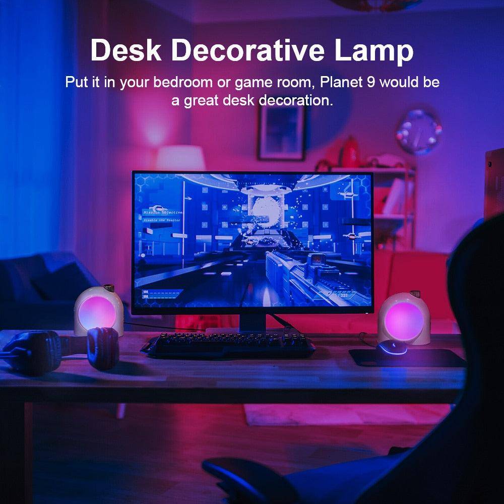 Divoom Planet-9 Bedside Music Lamp - Decorative and Functional RGB LED Lighting