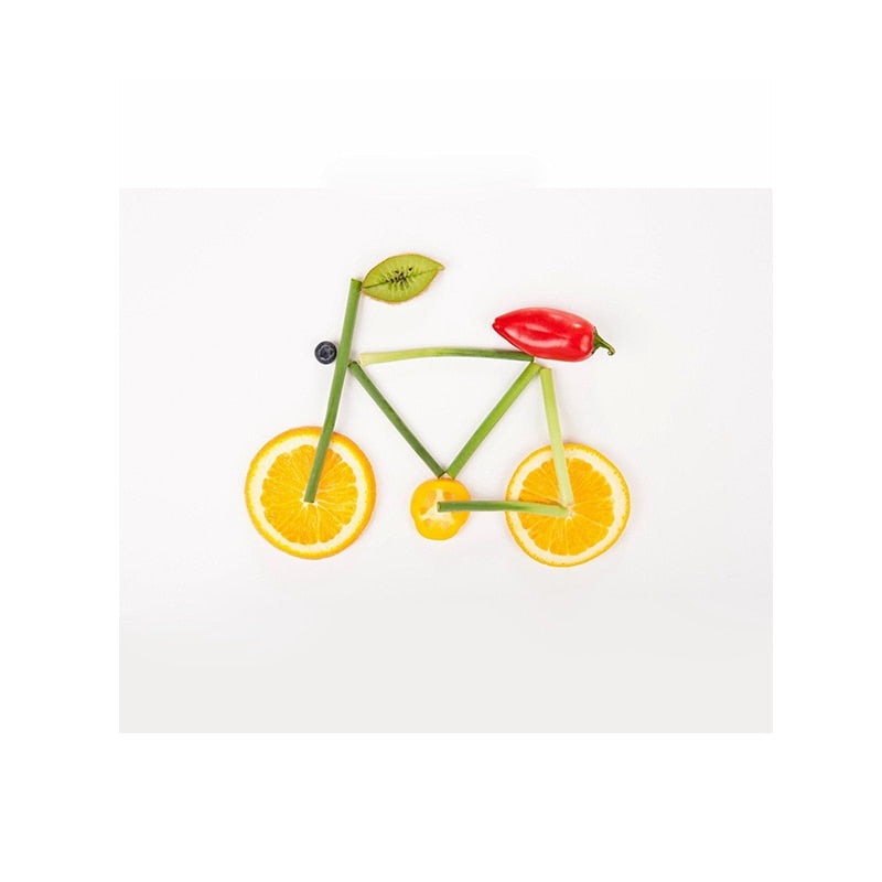 Edible Joyride: Creatively Bike by Fruits & Vegetables