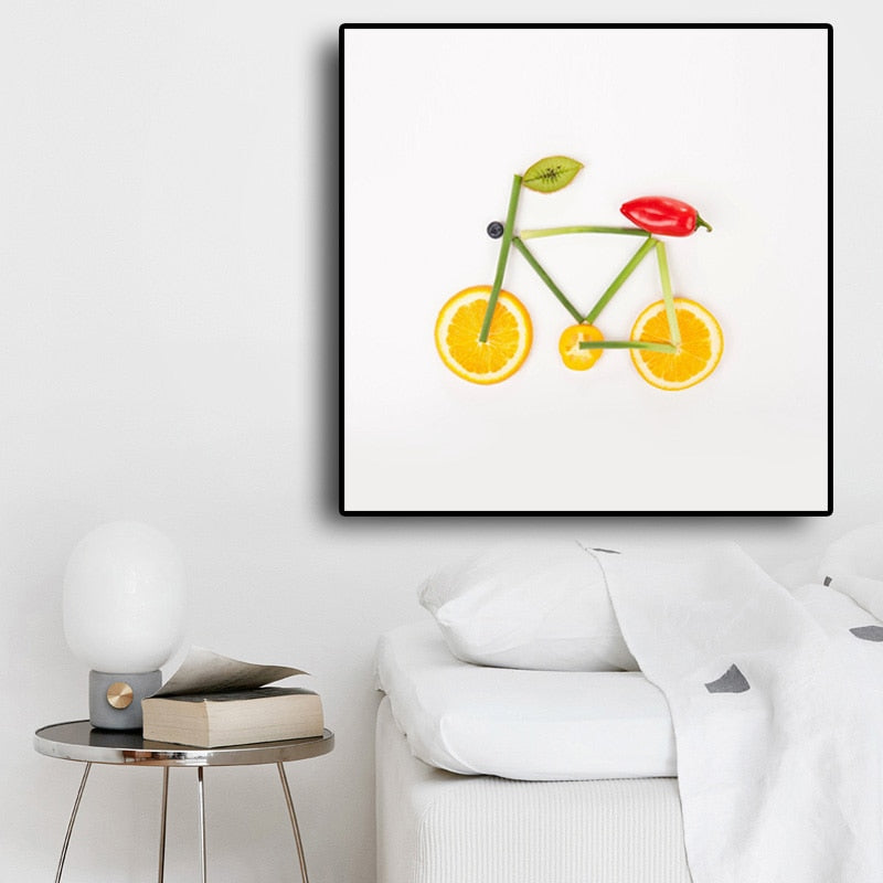 Edible Joyride: Creatively Bike by Fruits & Vegetables