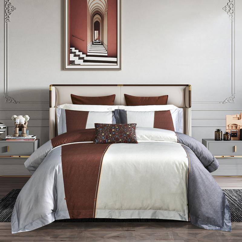Elegant Chinoiserie 1000TC Egyptian Cotton Bedding Set - Ultra Soft & Stylish