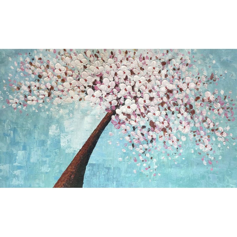 Elegant Flower Blossom Hand Painting Canvas Art: Timeless and Elegant Wall Decor