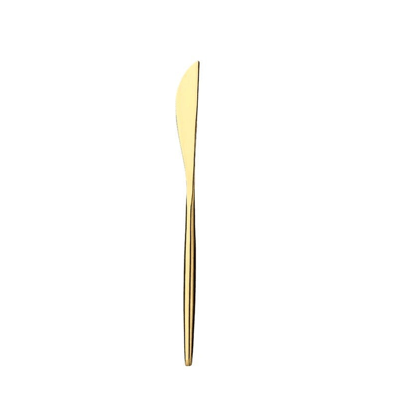 Elegant Gold Vibrant Cutlery Set: Chic and Stylish Dining Collection