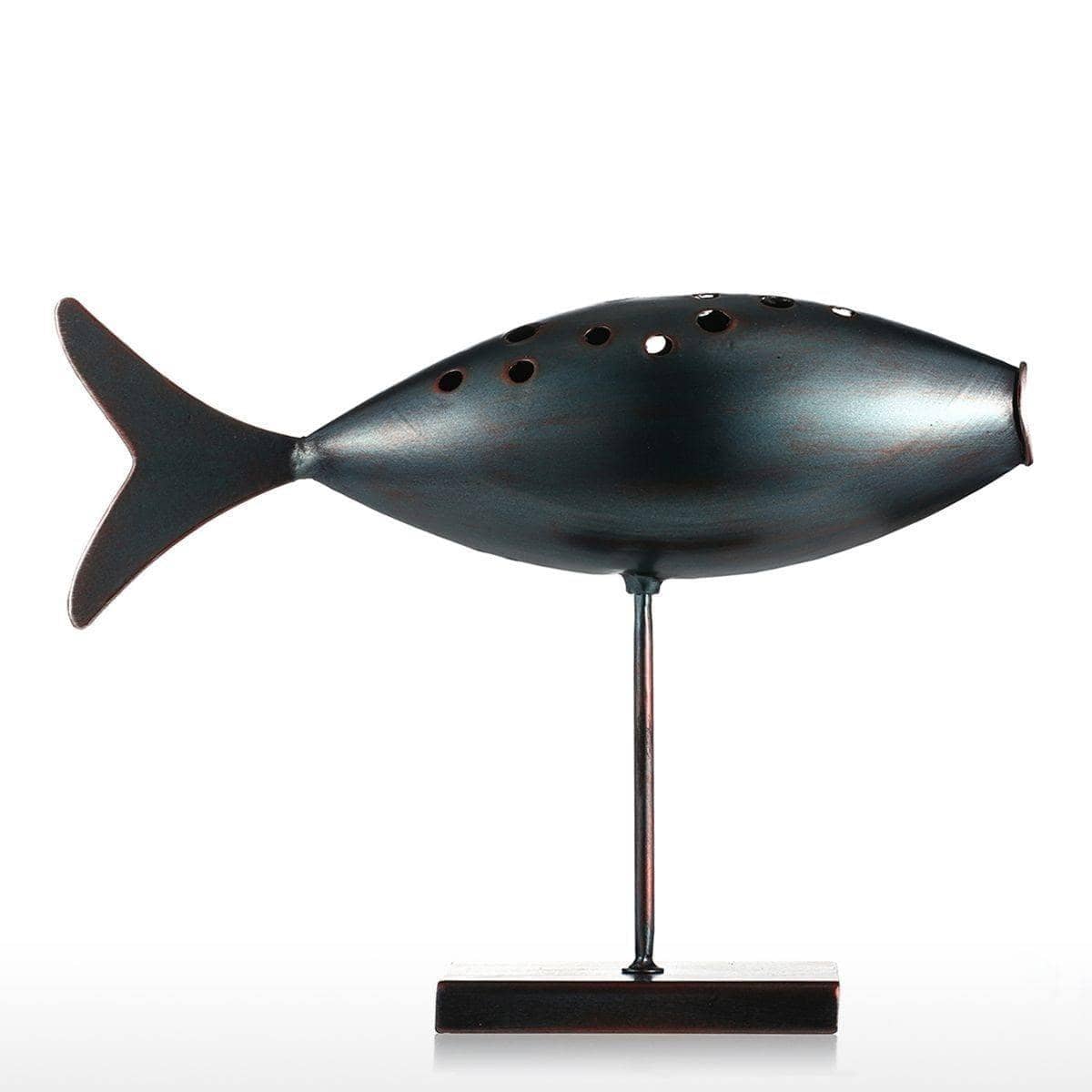 Elegant Submarine Fish Sculpture: Retro Decor for Modern Homes