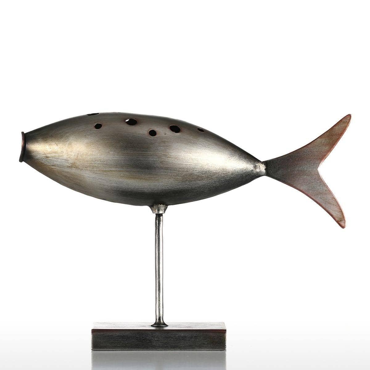 Elegant Submarine Fish Sculpture: Retro Decor for Modern Homes