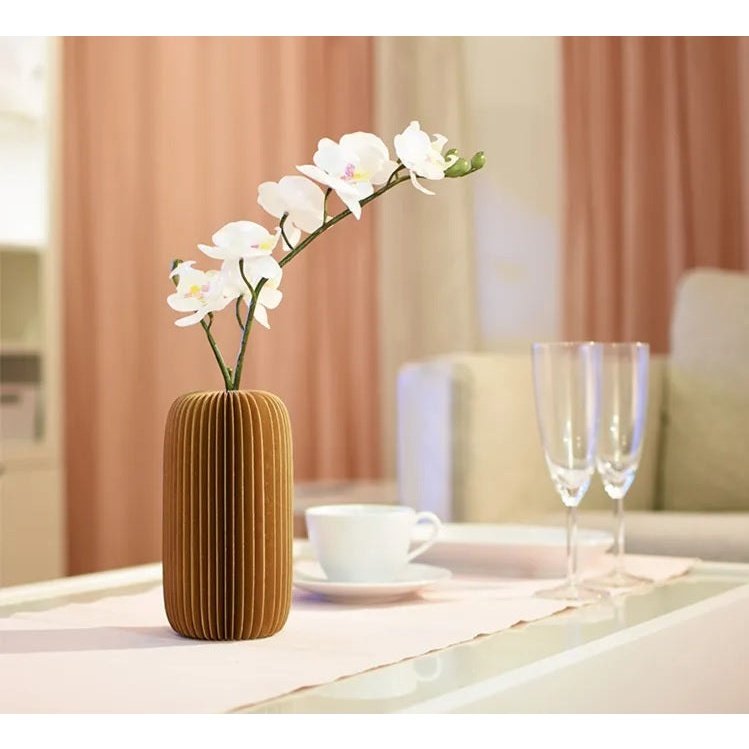 Elevate Your Floral Arrangements with Accordion Honeycomb Vase - Foldable Kraft Paper