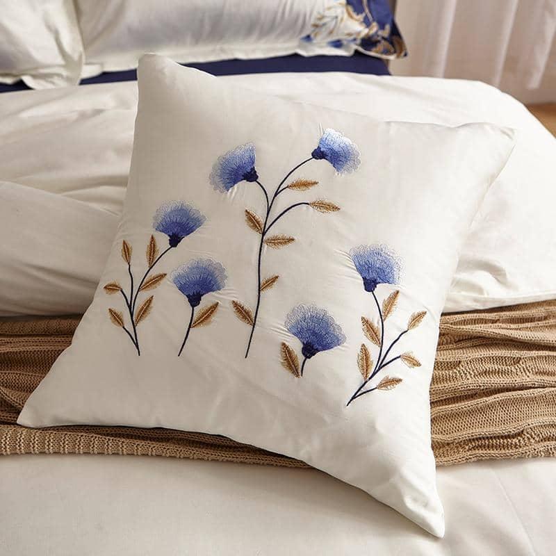 Embrace Luxury with 60S Egyptian Cotton Embroidered Bedding Set - King & Queen Size