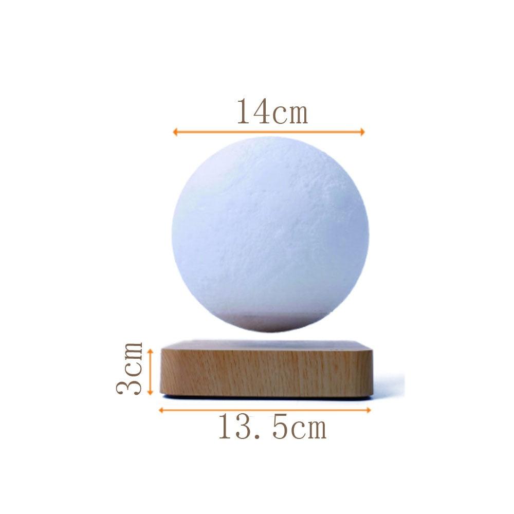 Experience Magic with 3D Magnetic Levitation Floating Moon Lamp - Night Light