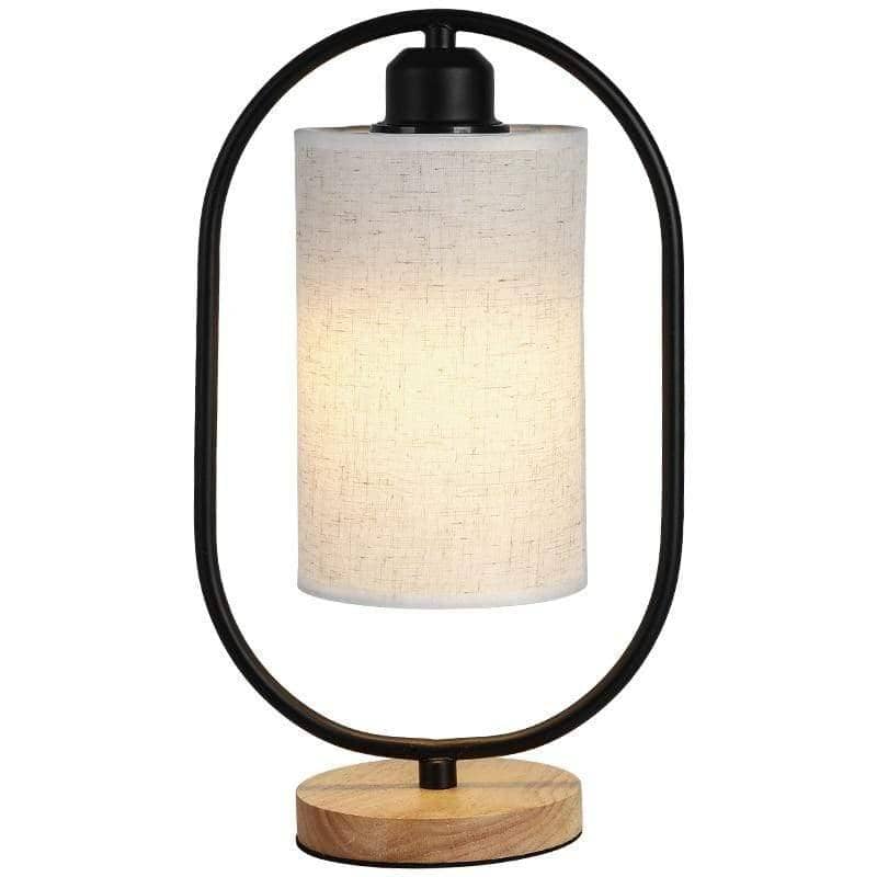 Fabric Lampshade Side Lamp - Vintage Chic