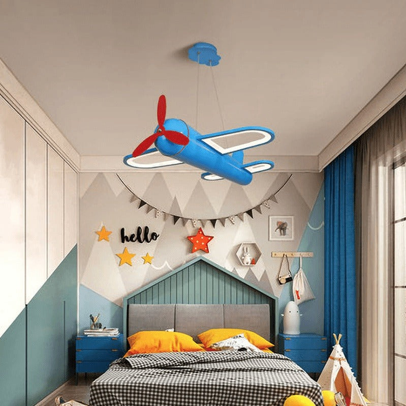 Fly into Imagination - Cartoon Aircraft LED Chandelier Light