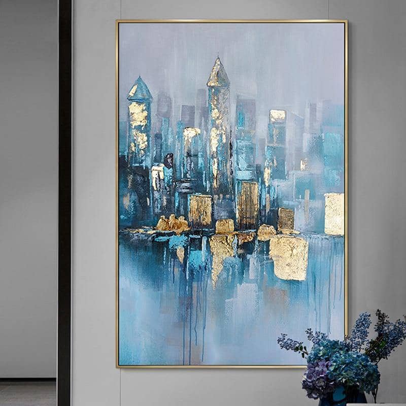 Foggy City: Immortal Cityscape That Lasts Centuries Hand Painting