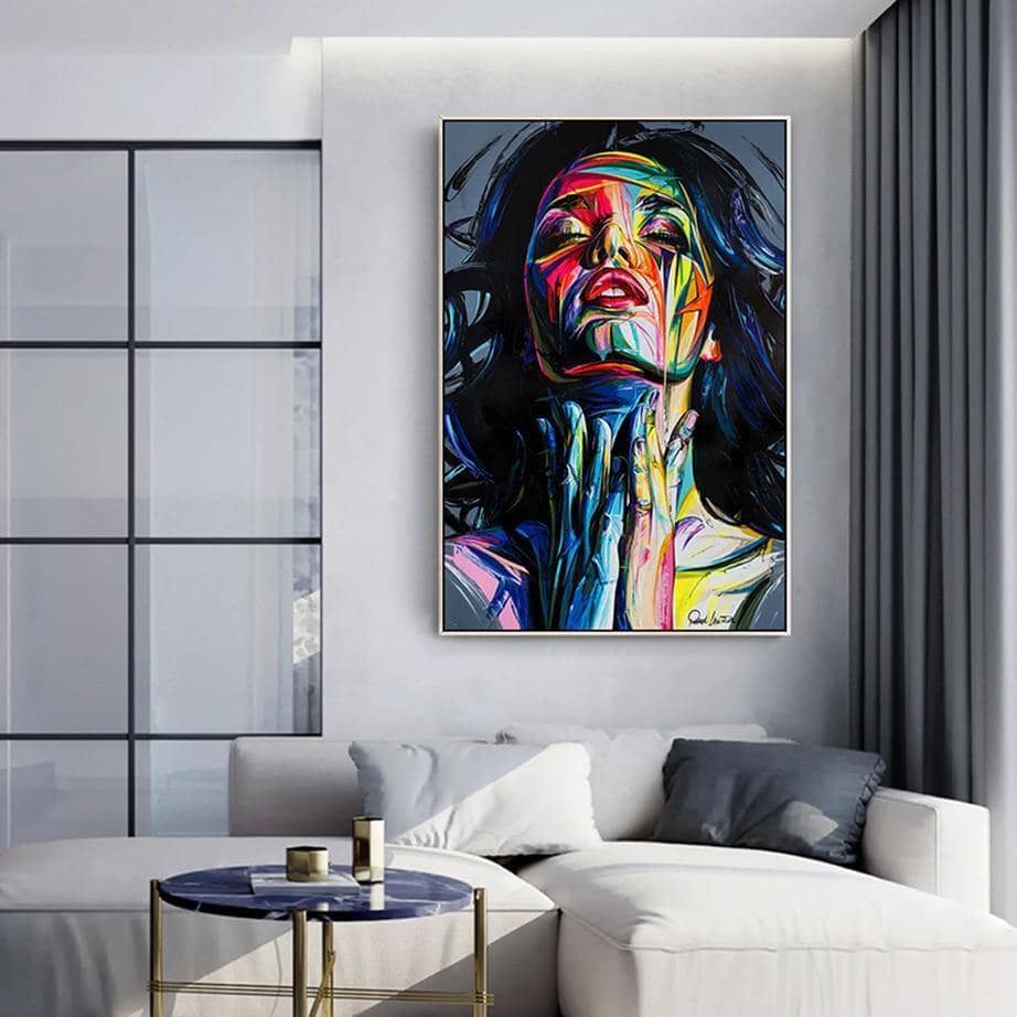 Francoise Nielly Style Wall Art - Expressive & Vibrant Hand-Painted Canvas Print