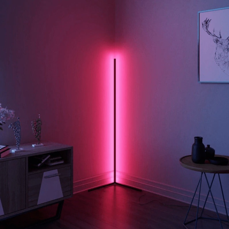 Futuristic RGB Corner Floor LED Light: Transform Your Space with Color