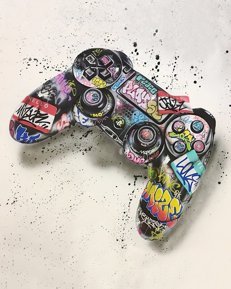 Game On - Colorful Graffiti PlayStation Joystick