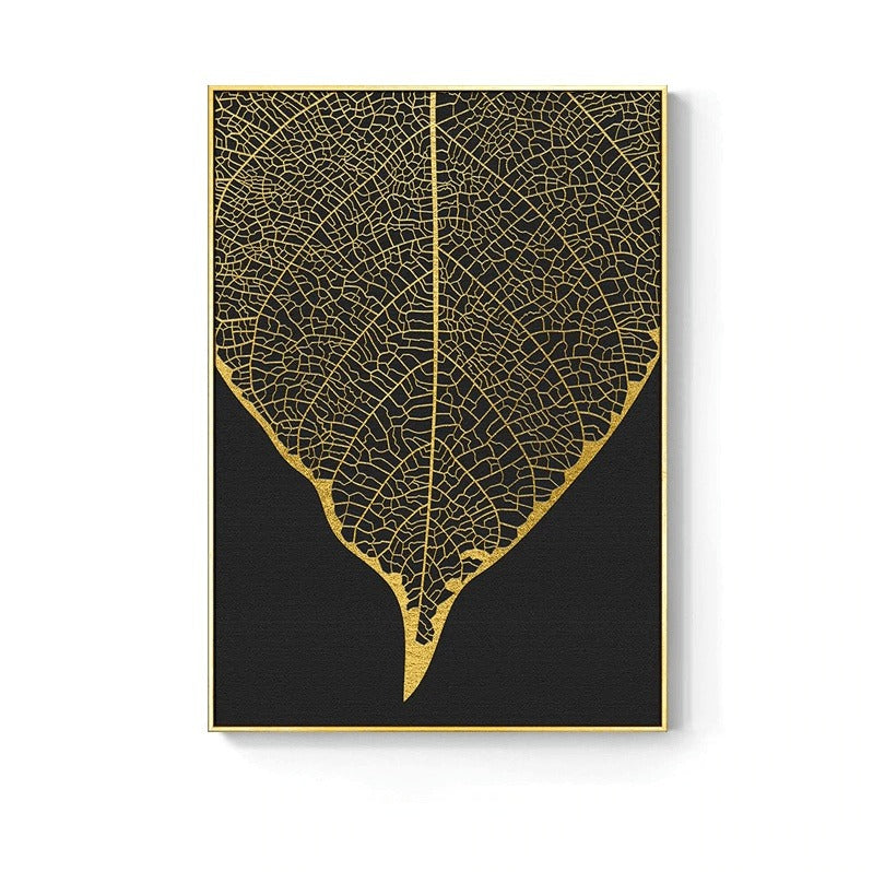 Golden Flower Leaf: Artistic and Stylish