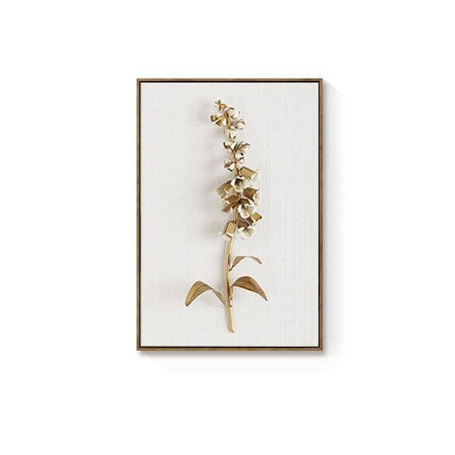 Golden Plant Leaf & Flower: Botanical and Artistic