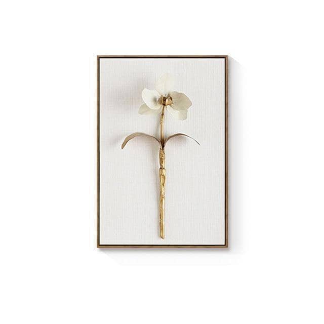 Golden Plant Leaf & Flower: Botanical and Artistic