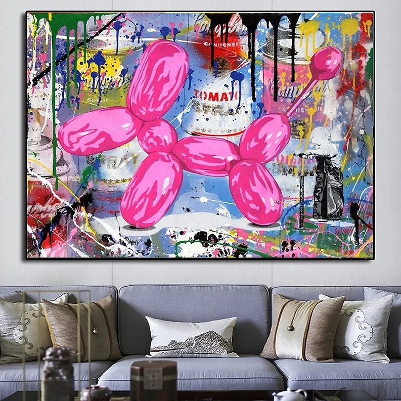 Graffiti World: Banksy's Pink Balloon Dog