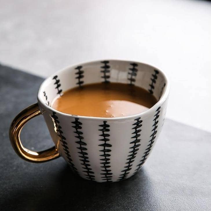 Hand-Painted Ceramic Coffee Mug Set - Whimsical & Personalized Home Decor