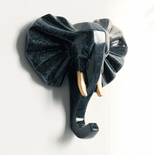 Hang Your Keys in Style with Animals Head Key Hook Wall Hanger Rack Holder - Unique and Practical