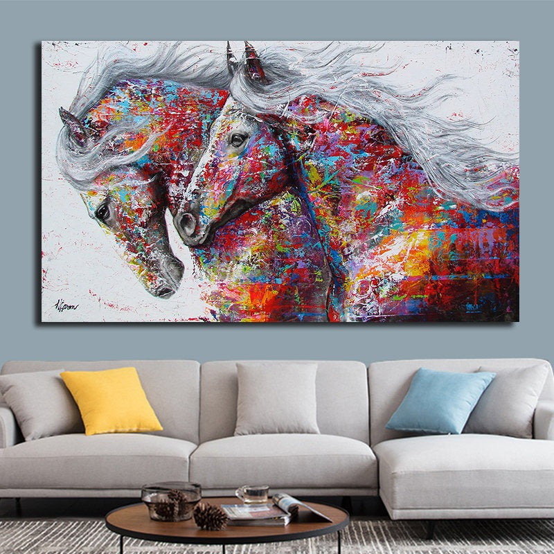 Harmony Love: Vibrant Horse Couple