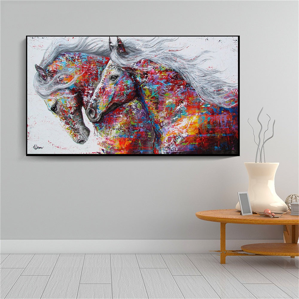 Harmony Love: Vibrant Horse Couple