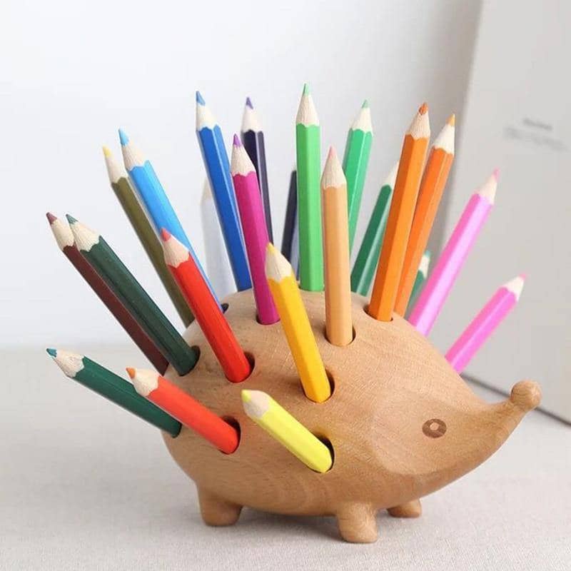 Hedgehog Haven Pen Holder: Cute and Stylish Desk Decor for Animal Lovers