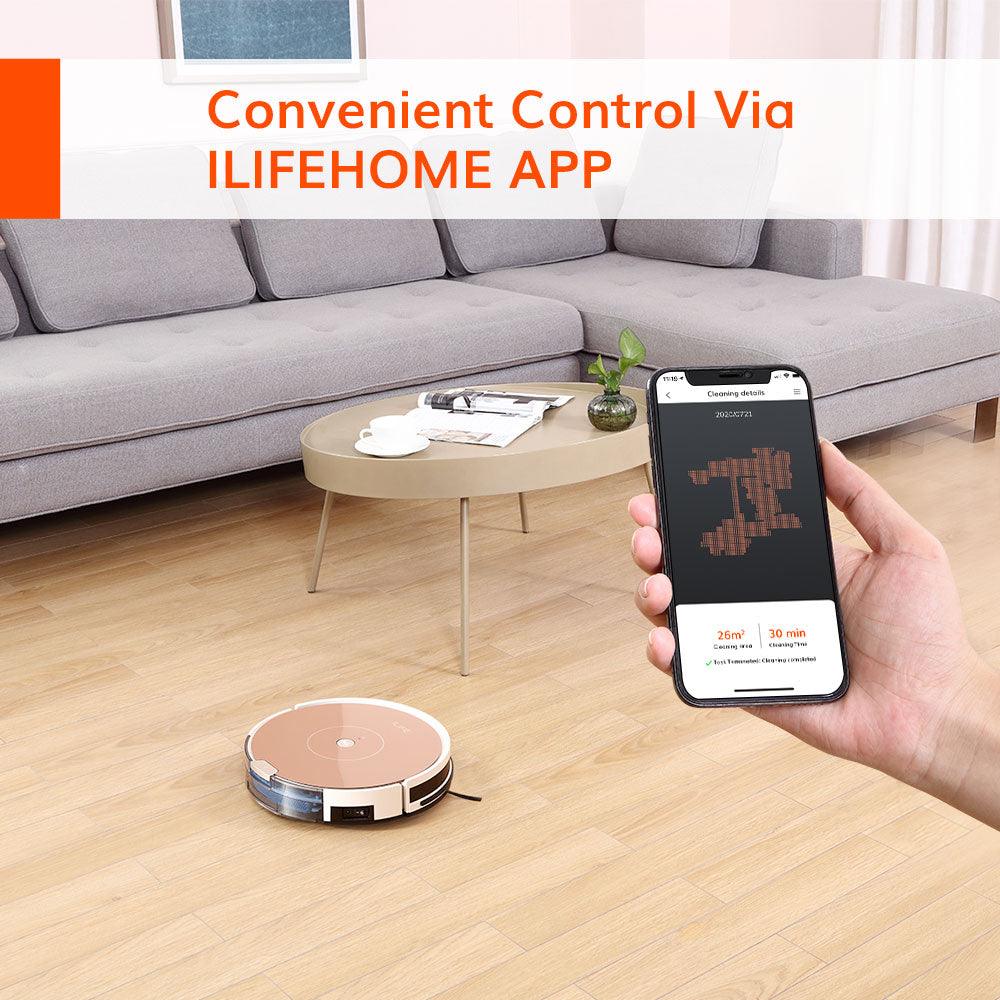 ILIFE A80 Plus WIFI Mop Vacuum: Powerful and Stylish Cleaner with Remote Control
