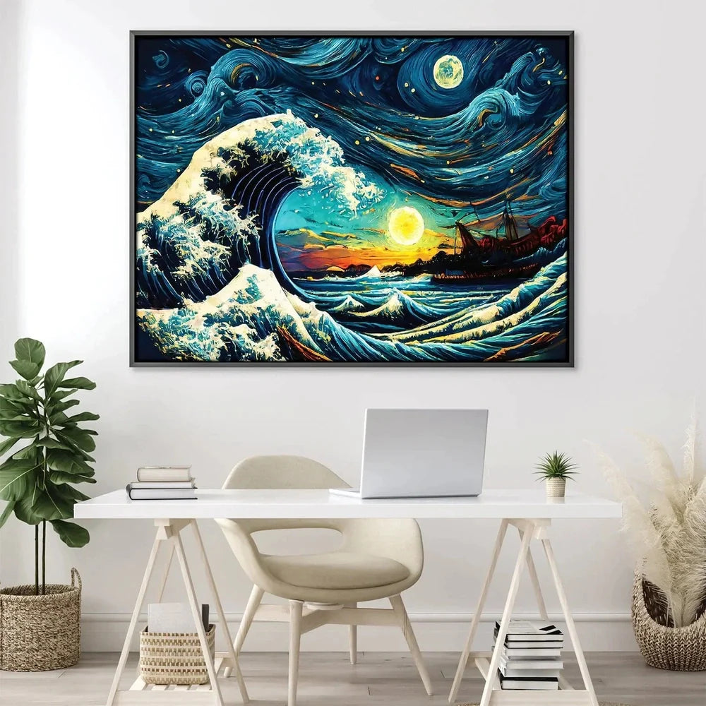 Japanese Masterpiece: Starry Wave Off Kanagawa