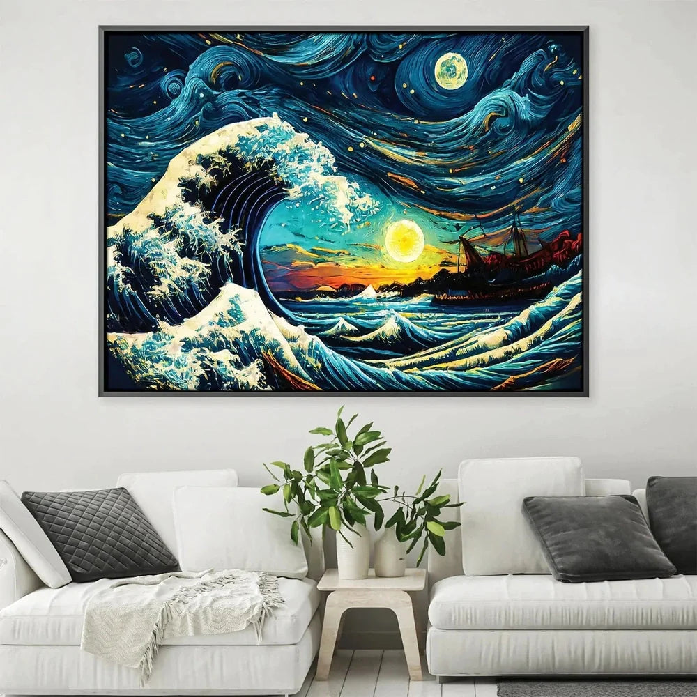 Japanese Masterpiece: Starry Wave Off Kanagawa