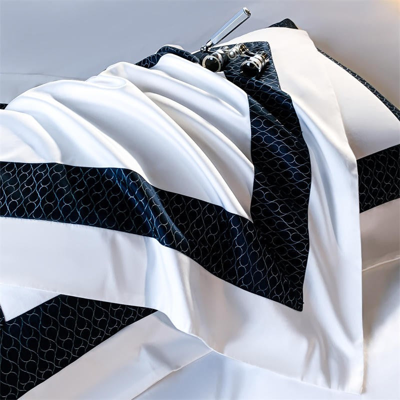 King/Queen/Double Size Luxury 1500TC Egyptian Cotton Patchwork Duvet Cover Bedding Set