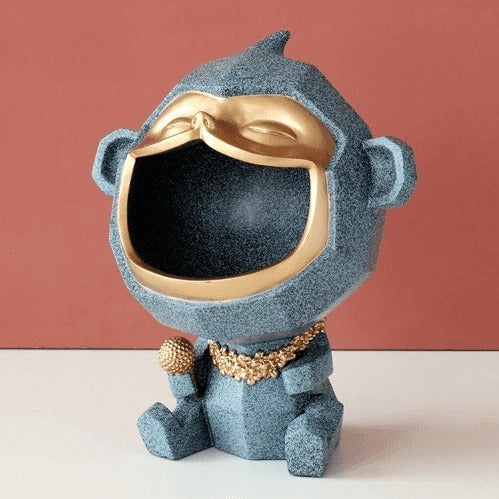 Laughing Monkey Key Coin Storage - Home Decor