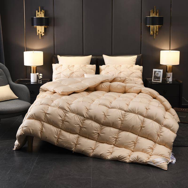 Luxurious 1000TC Goose Down Comforter Duvet - Queen/King Size Bedding