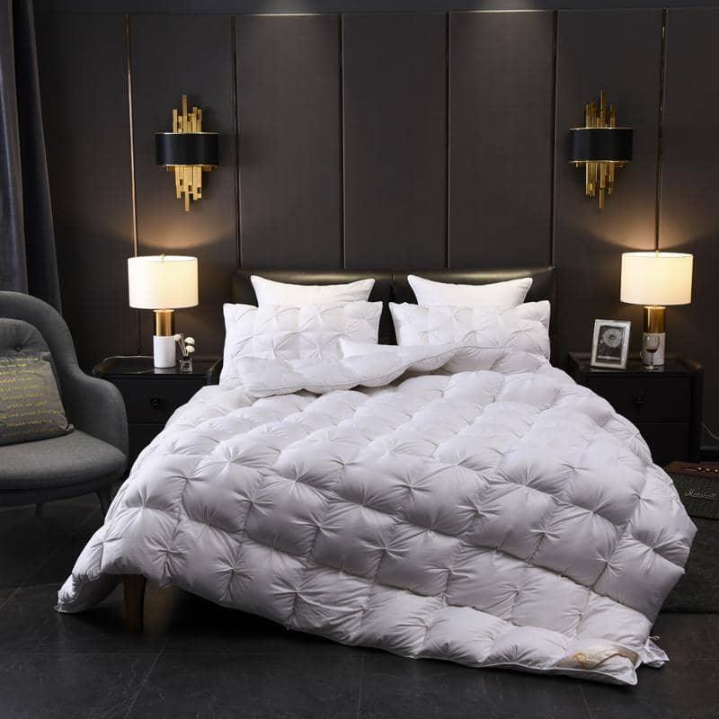 Luxurious 1000TC Goose Down Comforter Duvet - Queen/King Size Bedding