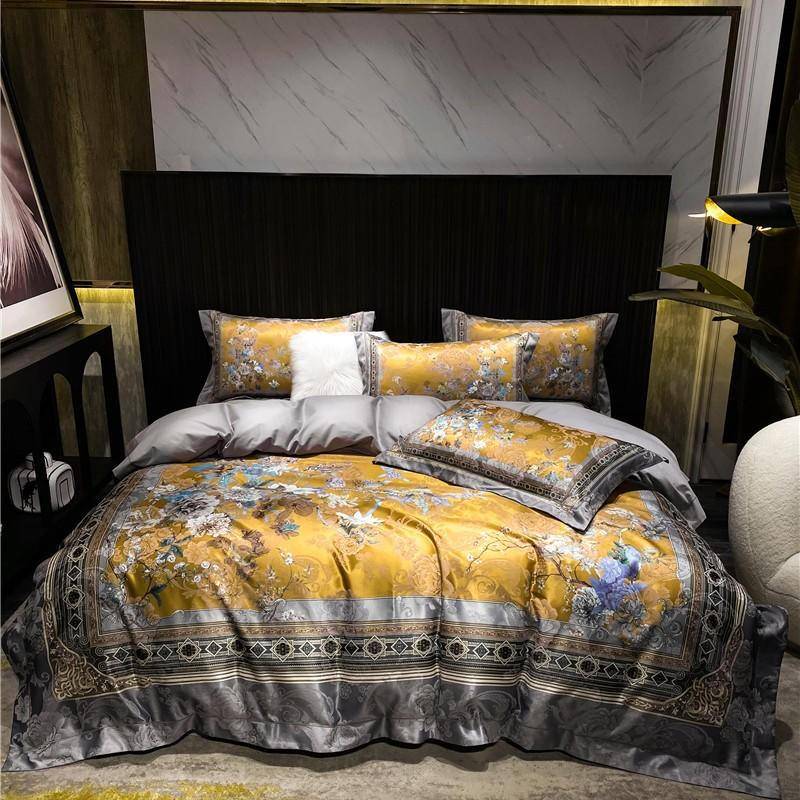 Luxurious and Stylish Jacquard Ultra Soft Cotton Duvet Cover Bedding Set