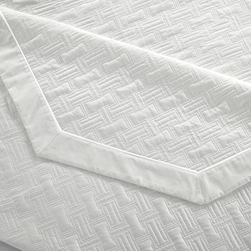 Luxury 100% Cotton Quilt Bedspread Pillowcase Cover Bedding Set