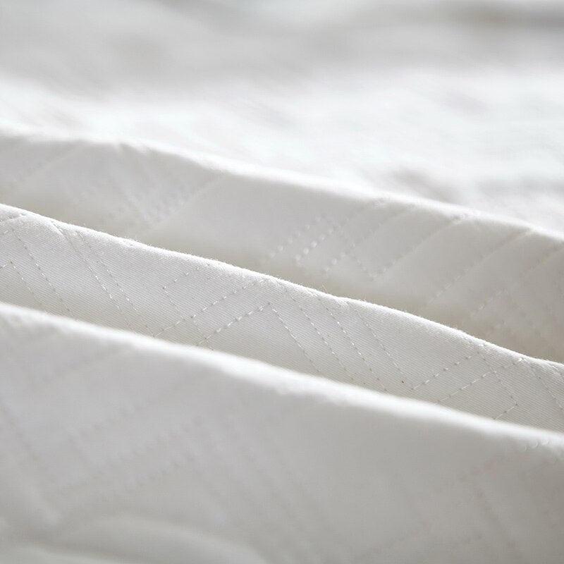 Luxury 100% Cotton Quilt Bedspread Pillowcase Cover Bedding Set