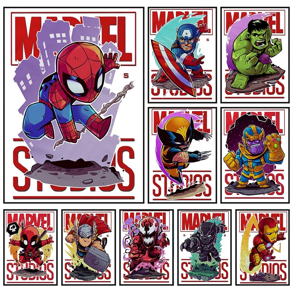 Marvel Movie Comics Cartoon Heroes: Superheroes