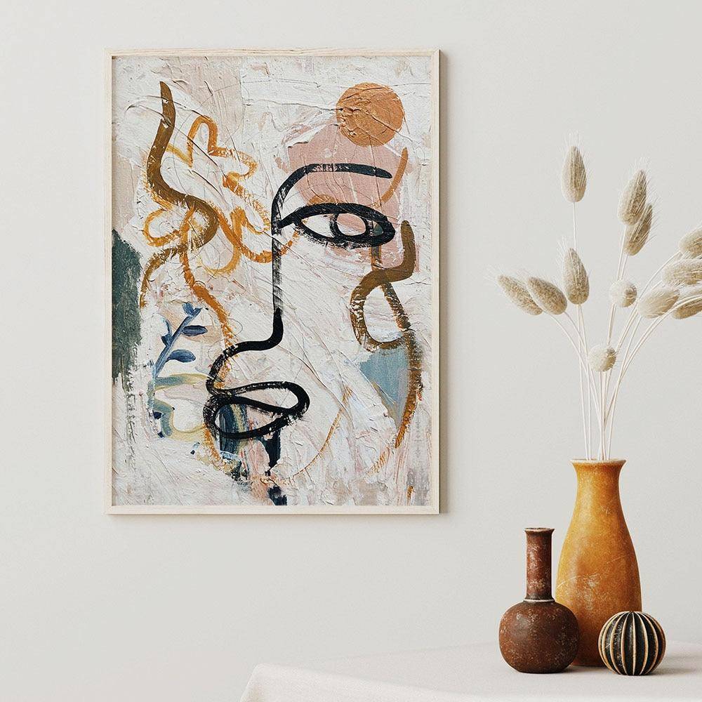 Matisse-Inspired Graffiti Human Face: Bold, Modern