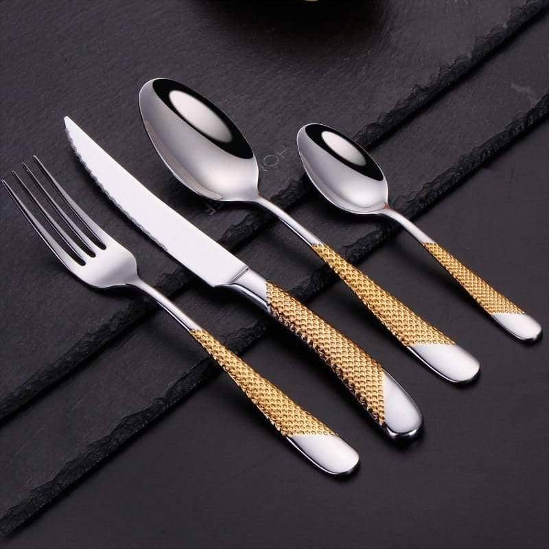 Modern Dining Cutlery Set: Stylish and Elegant Knife, Fork & Spoon Flatware