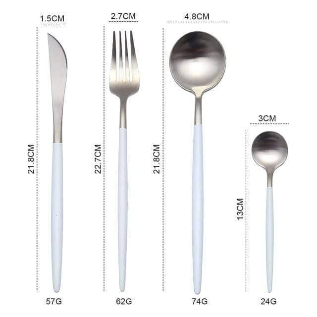 Modest Dining Cutlery Set: Stylish and Elegant Knife, Fork & Spoon Flatware