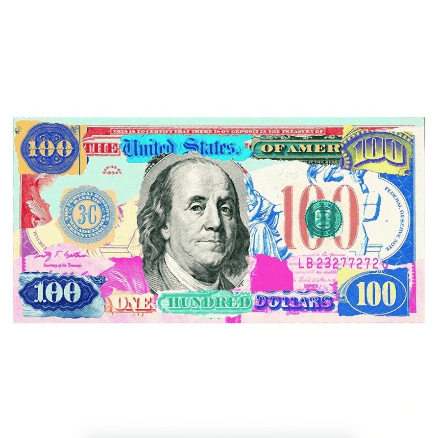 Money Hundred Dollars Canvas Print: A Bold Statement for Your Walls