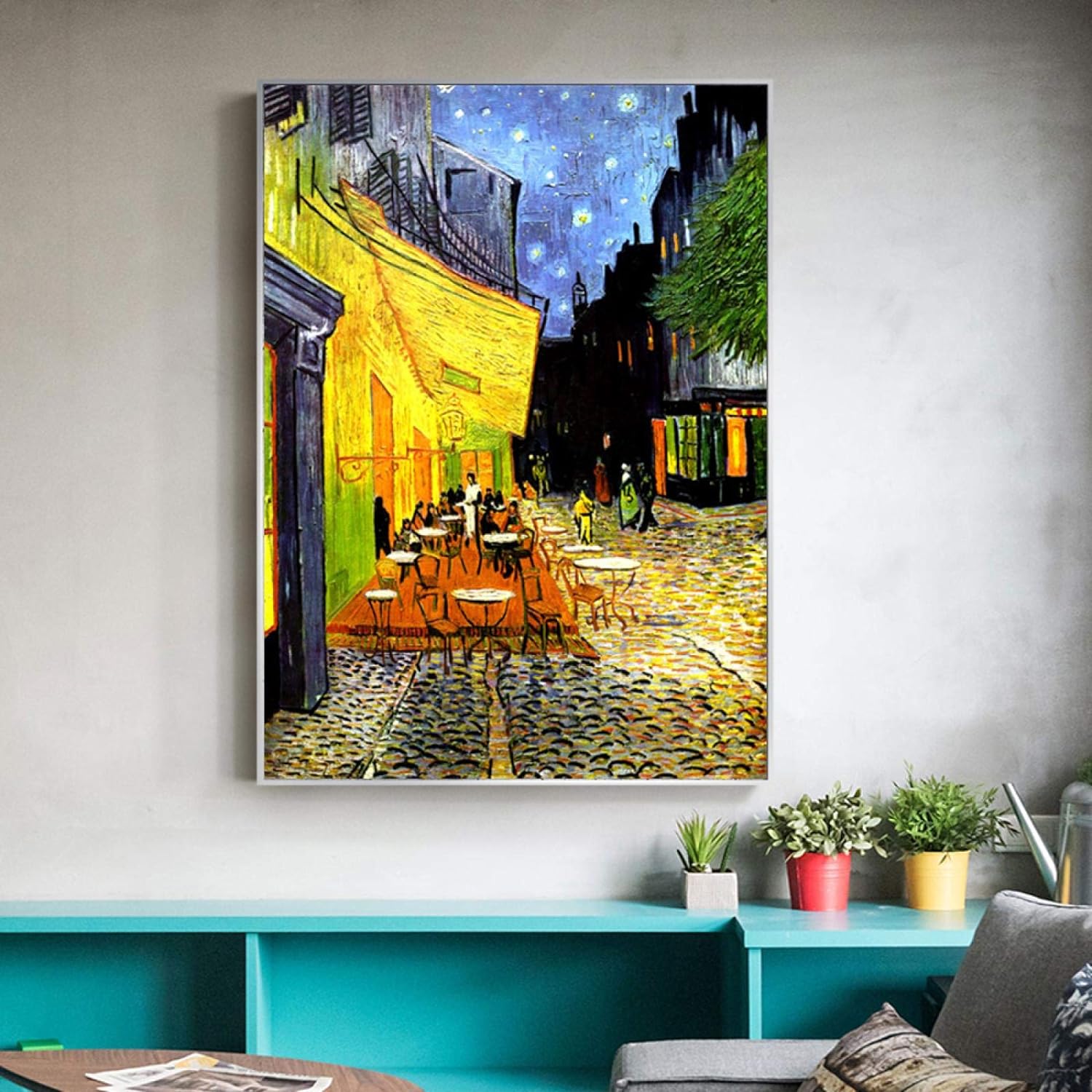 Moonlit Serenity: Van Gogh's Cafe Terrace