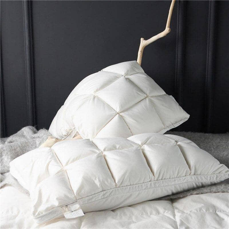 Natural Goose Down Pillows - Premium & Regal Sleep Experience